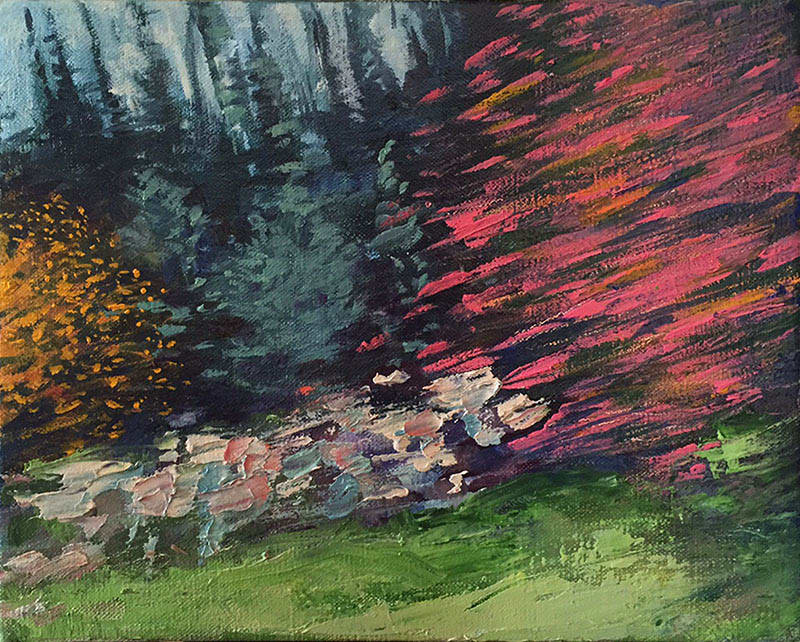 Someplace I've never been #1 by Amanda van Gils  Image: Exhibited in 'Smash & Grab' Gallery Smith Christmas exhibition 2019. Sold