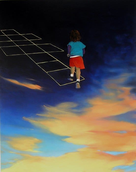 Hopscotch by Amanda van Gils  Image: Exhibited in the solo exhibition A Poetic Line at Rex-Livingston Art Dealer, Sydney 2007 and in Berlin in 2006