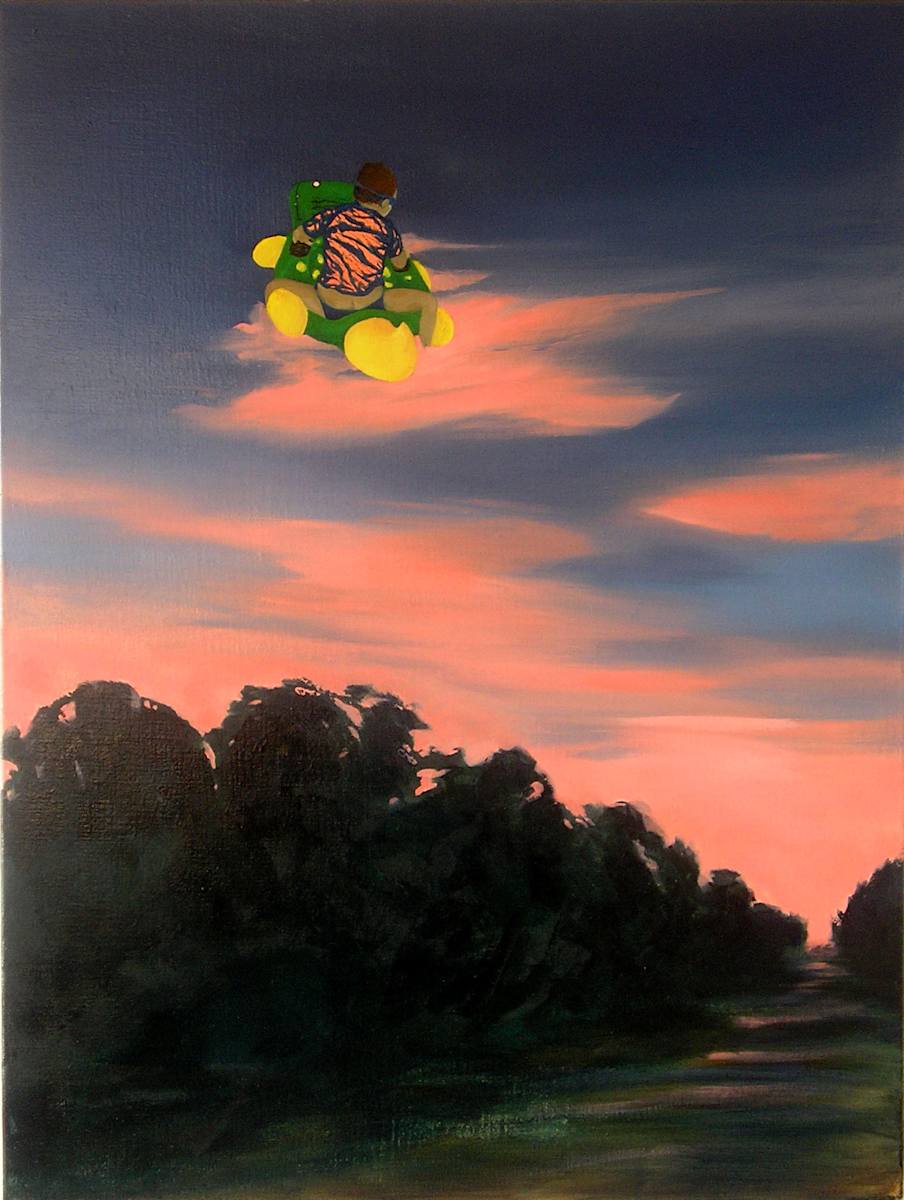 Riding Home by Amanda van Gils  Image: Exhibited in the solo exhibition Playtime at Rex-Livingstone Art Dealer, Sydney 2005
