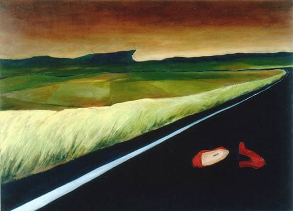 Roadside by Amanda van Gils  Image: Finalist, Darebin La Trobe Acquisitive Art Prize 2003, Bundoora Homestead Arts Centre, Melbourne