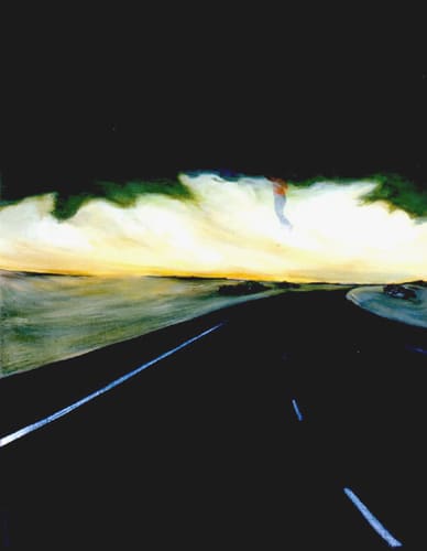 Unfamiliar territory by Amanda van Gils  Image: Exhibited in Solo exhibition 'Twilight Travel' at Tilt Contemporary Art, Ferntree Gully, Victoria, 2003. 
