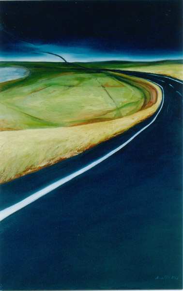 Beyond before (vertical night) by Amanda van Gils  Image: Exhibited in the solo exhibition subvisible at red gallery Fitzroy, Melbourne 2002