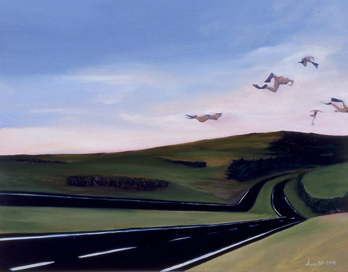 Rush Hour by Amanda van Gils  Image: Exhibited in solo exhibition 'Drifters' at Stella Dimadis Galleries Collingwood Melbourne 2004 Sold