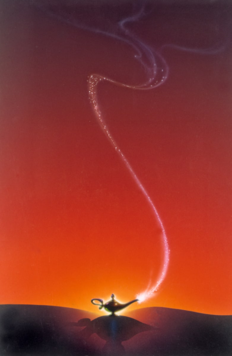 Aladdin Alternative Finish: 1992 Advance Poster by John Alvin, Image 1.