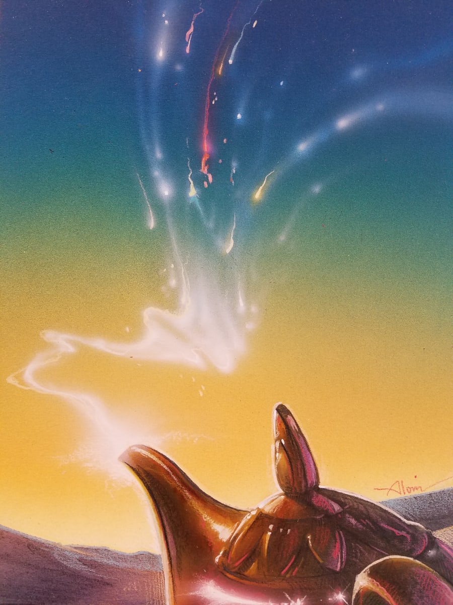 Aladdin Poster Color Concept  Lamp B1 by John Alvin, Image 1.