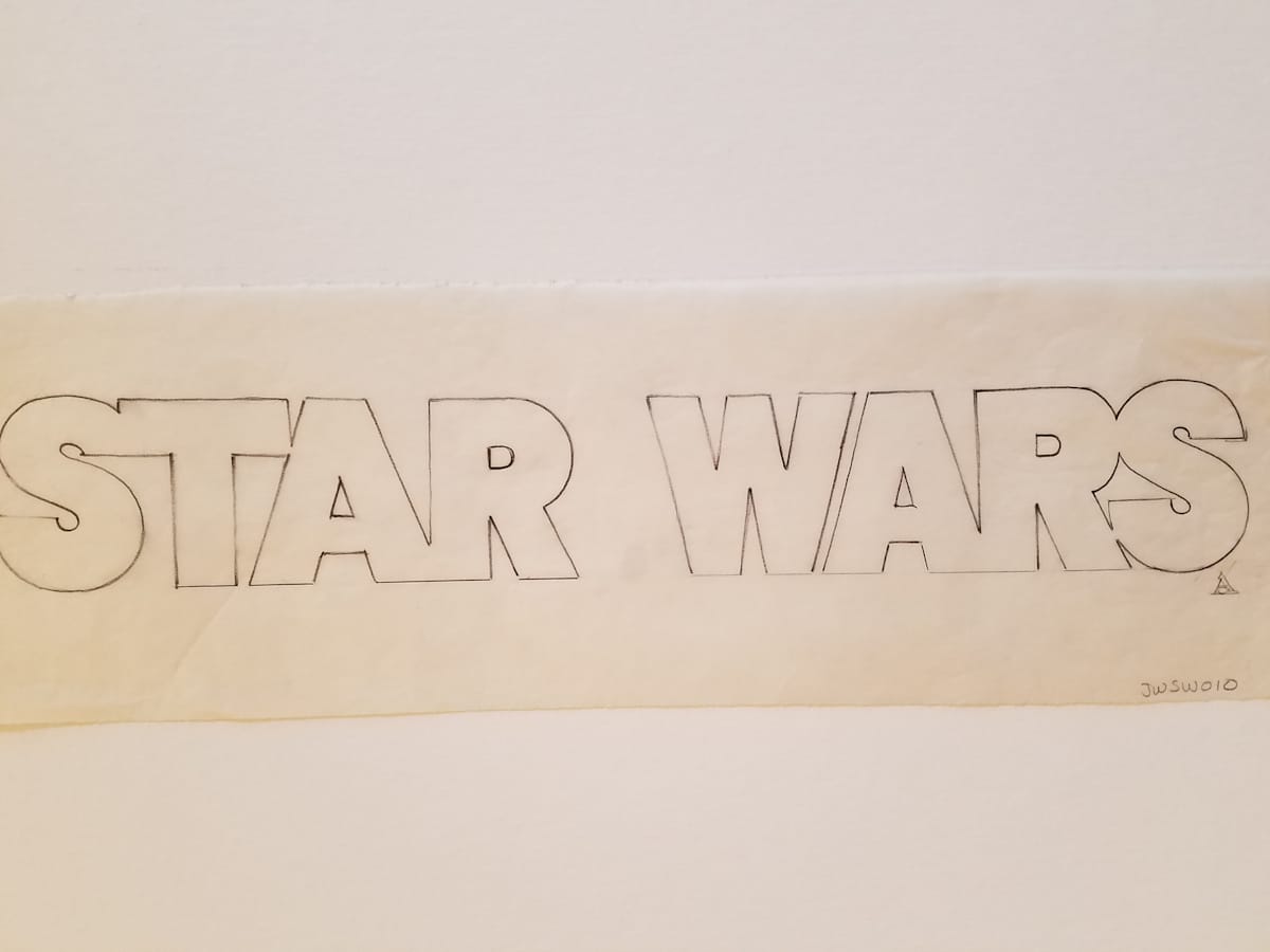 Star Wars 10th Anniversary Poster "STAR WARS" Clean Title Concept by John Alvin, Image 1.