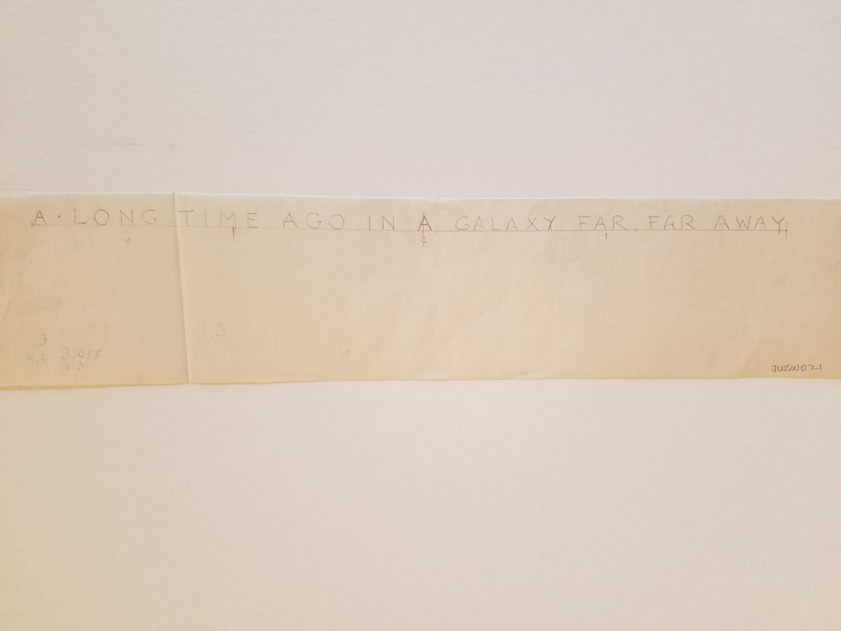 Star Wars 10th Anniversary Poster "A Long Time Ago" Spacing for Hand Lettering by John Alvin, Image 1.