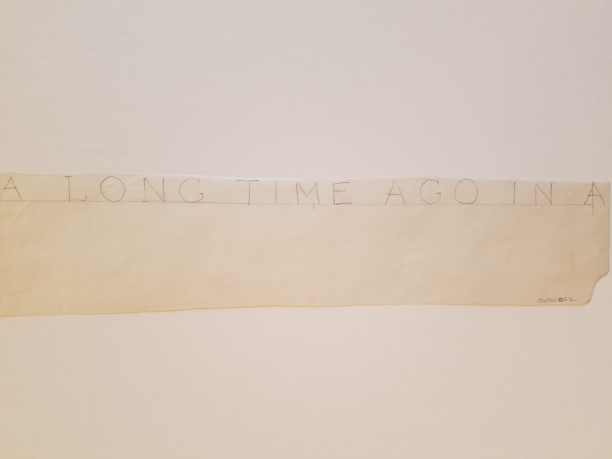 Star Wars 10th Anniversary Poster "A Long Time Ago" Hand Lettered Typography Early Concept by John Alvin, Image 1.
