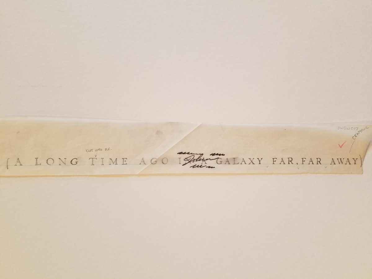 Star Wars 10th Anniversary Poster "A Long Time Ago" Approval Check by John Alvin, Image 1.