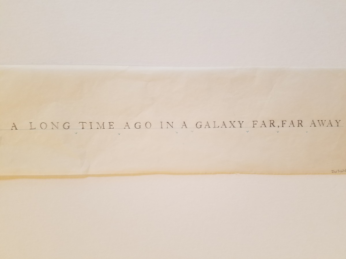 Star Wars 10th Anniversary Poster "A Long Time Ago" Hand Lettering by John Alvin 