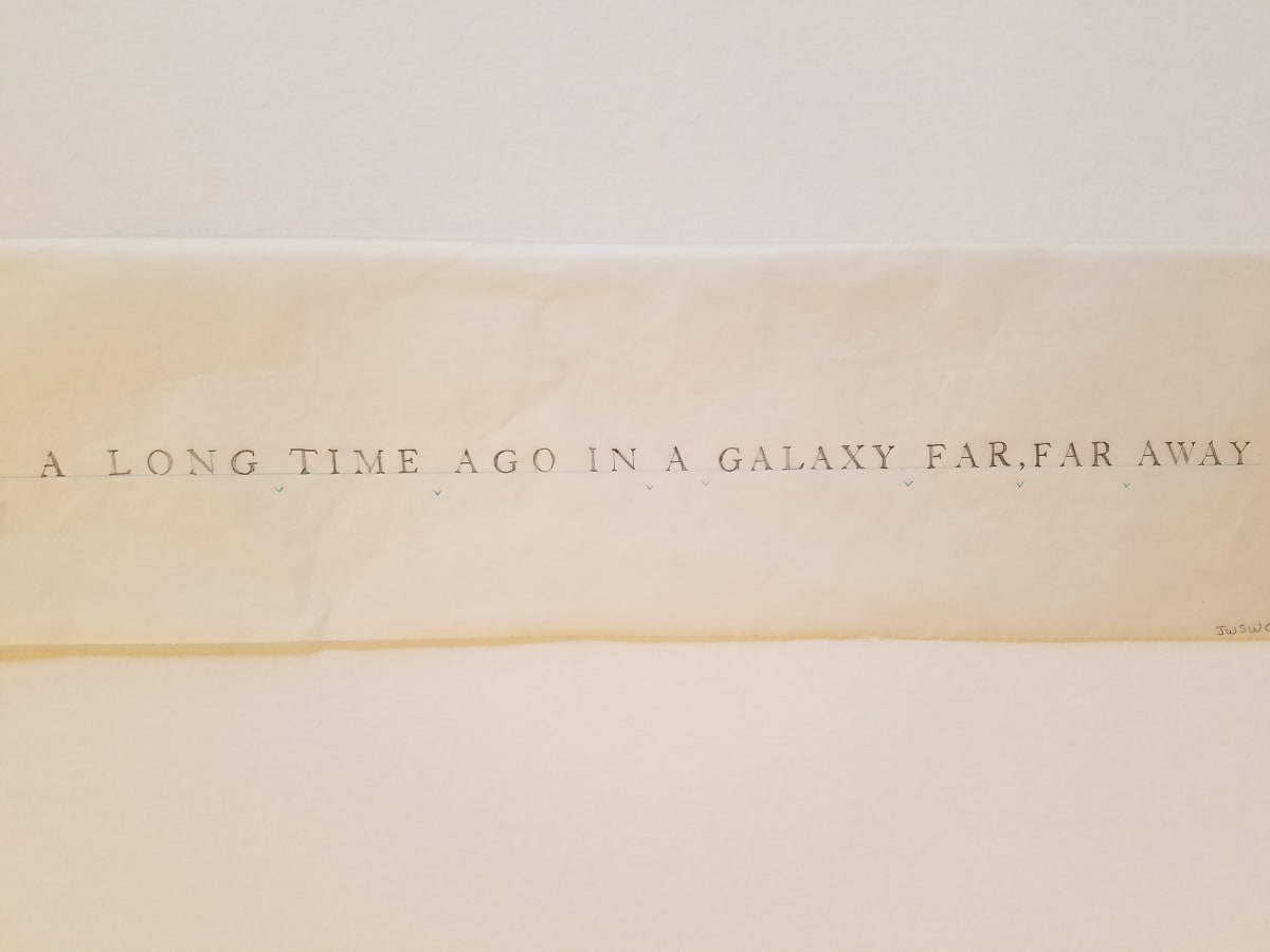 Star Wars 10th Anniversary Poster "A Long Time Ago" Hand Lettering by John Alvin, Image 1.