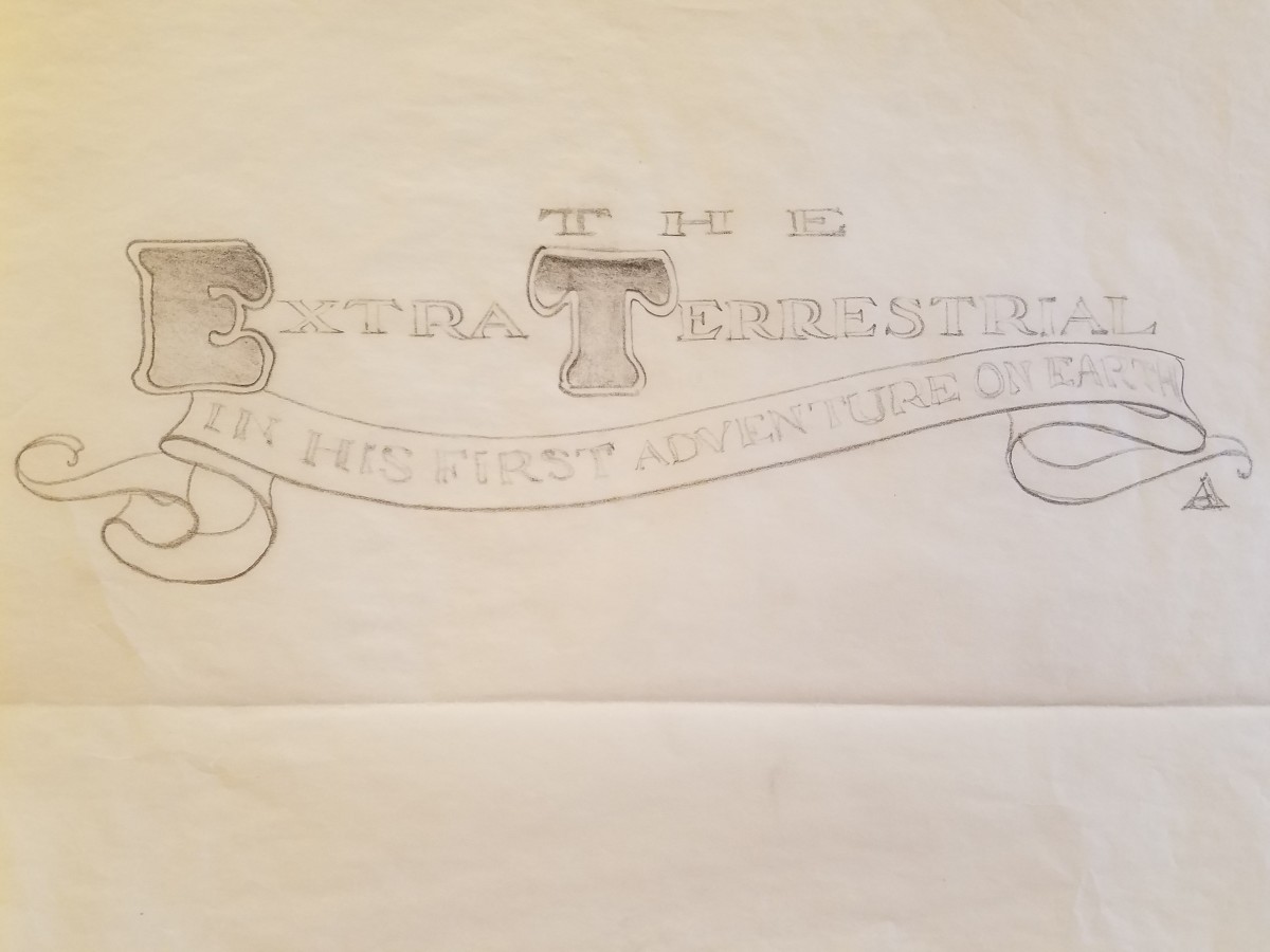 E.T. the Extra-Terrestrial Logo Concept Art by John Alvin 