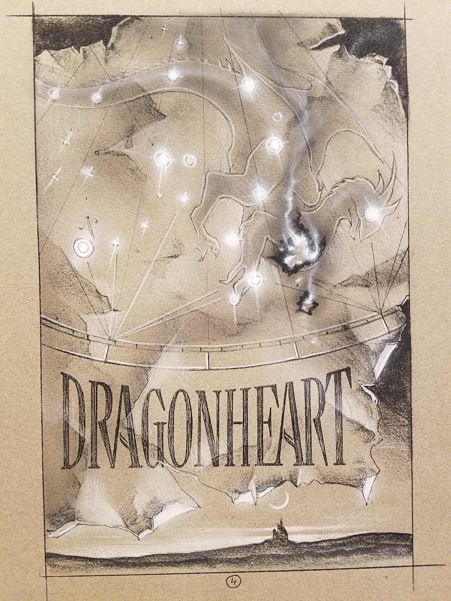 Dragonheart Poster Concept Art, Constellation Dragon by John Alvin, Image 1.