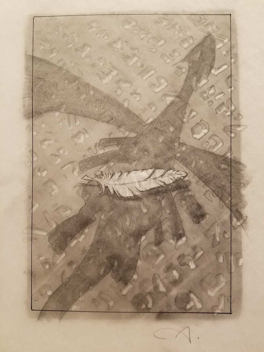Pokemon The Movie 2000 Poster Concept, Lugia / Feather by John Alvin, Image 1.