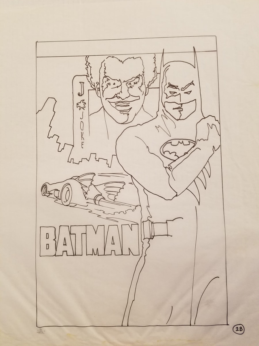Batman Poster Concept Close to Final Layout by John Alvin, Image 1.