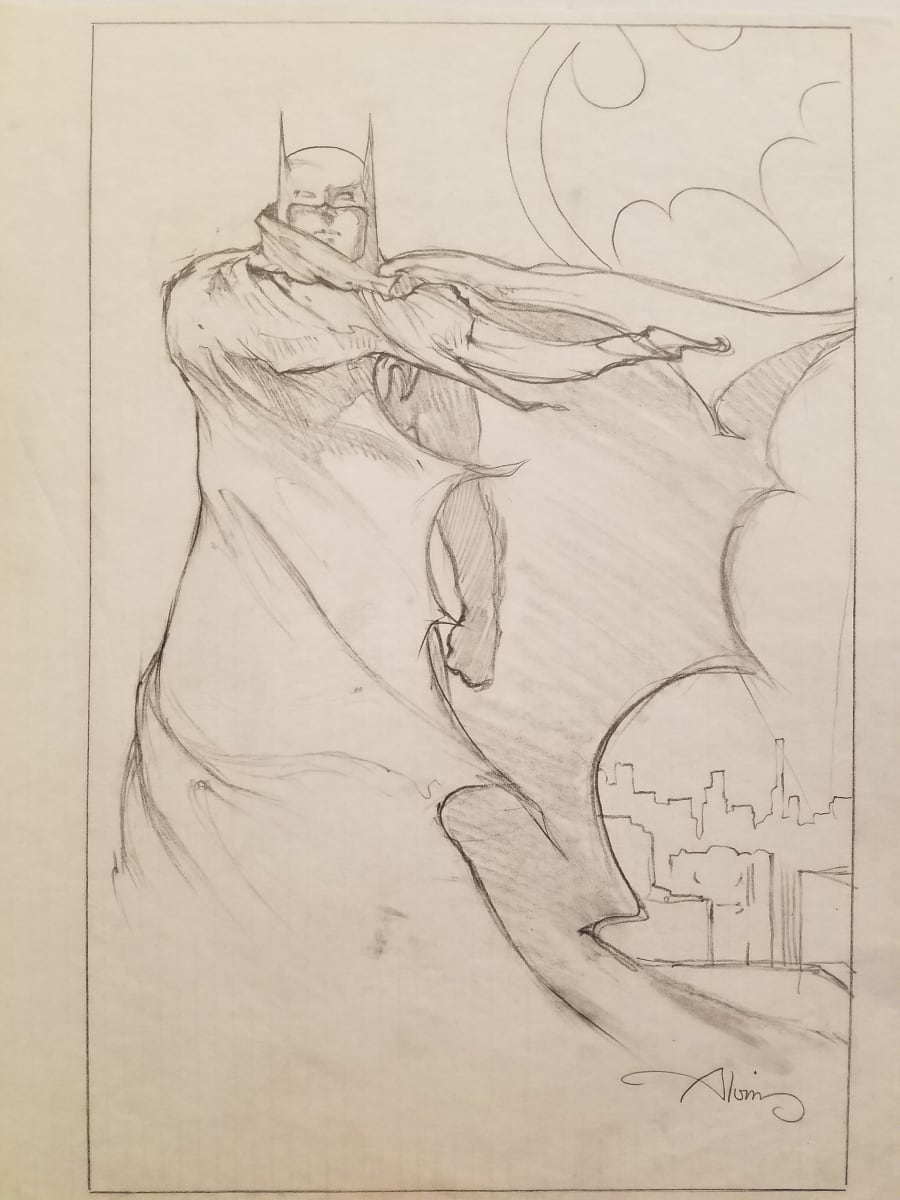 Batman Poster Concept, Tattered Cape by John Alvin, Image 1.