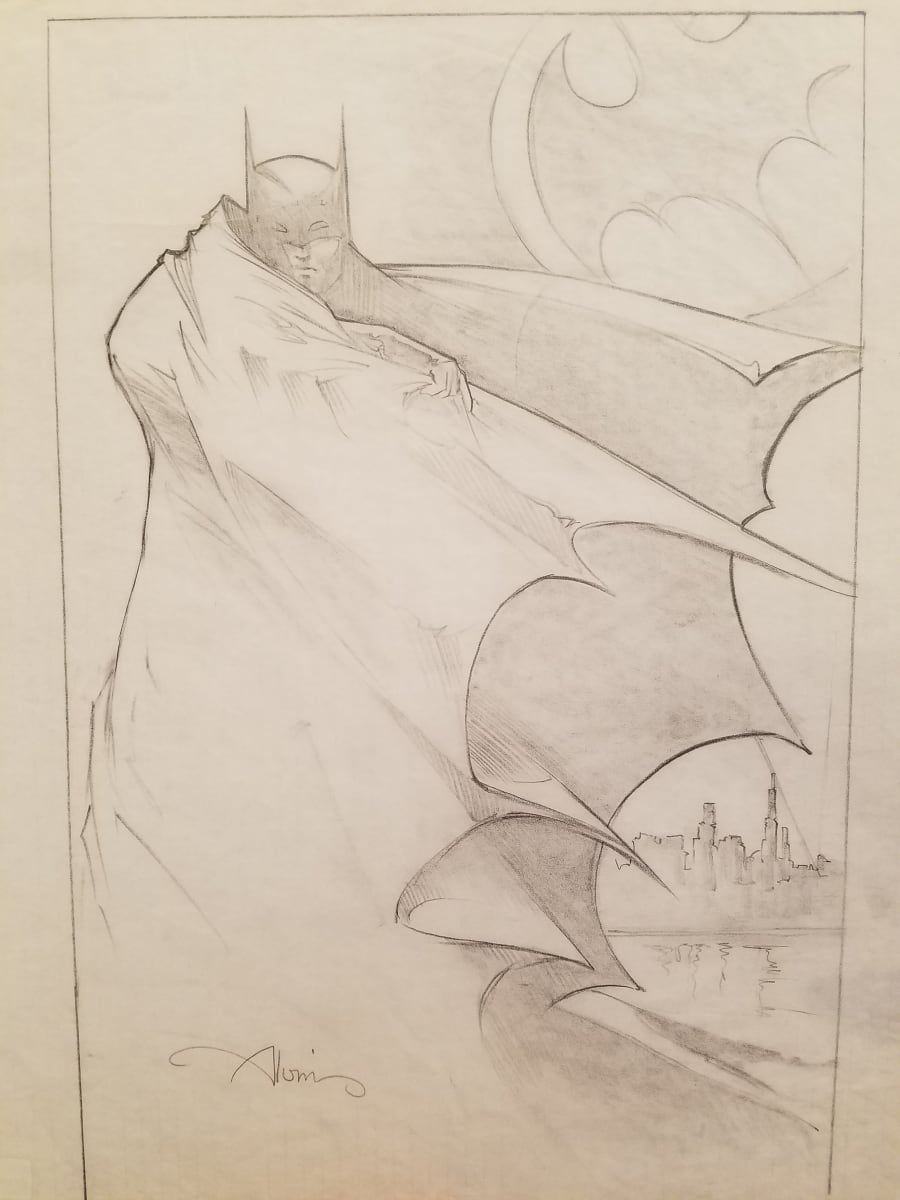 Batman Poster Concept, Shrouding Cape by John Alvin, Image 1.