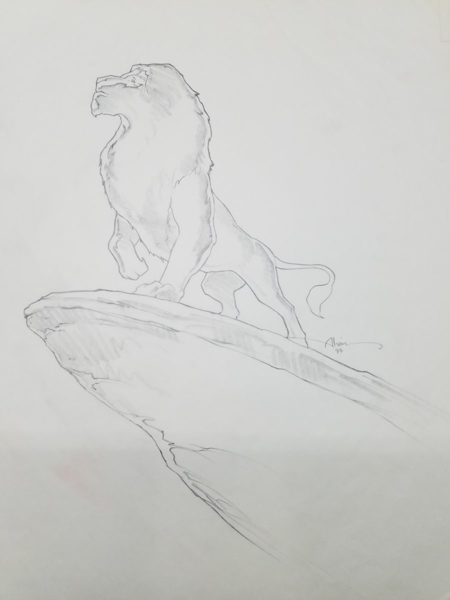 The Lion King IMAX Graphite for Key Art by John Alvin, Image 1.
