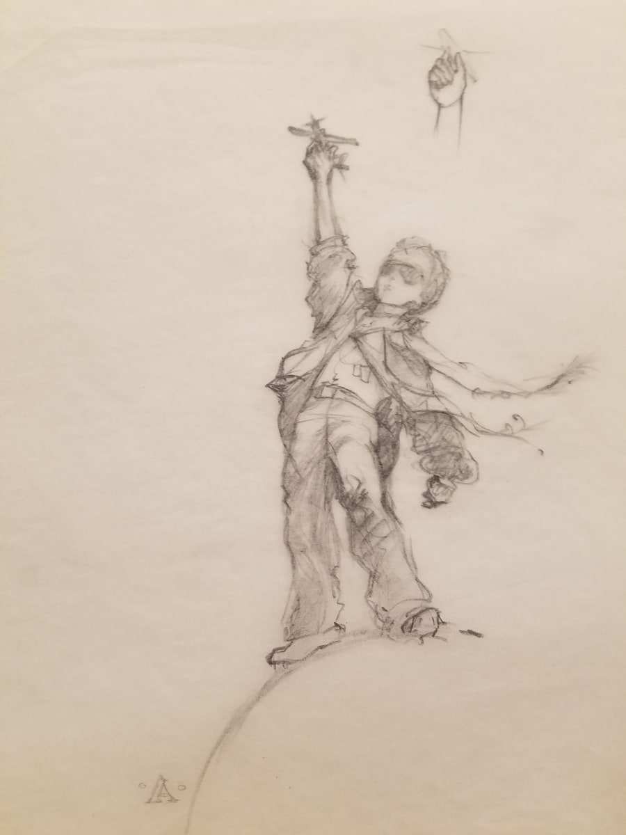 Empire of the Sun Poster Concept Art, Hand Study by John Alvin, Image 1.