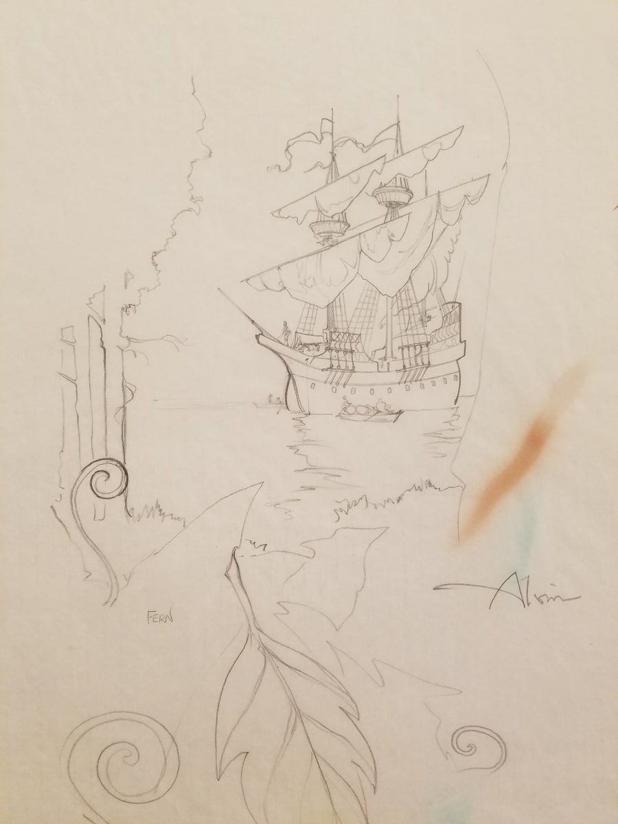 Pocahontas Poster Concept for 1995 Campaign, Settlers by John Alvin, Image 1.