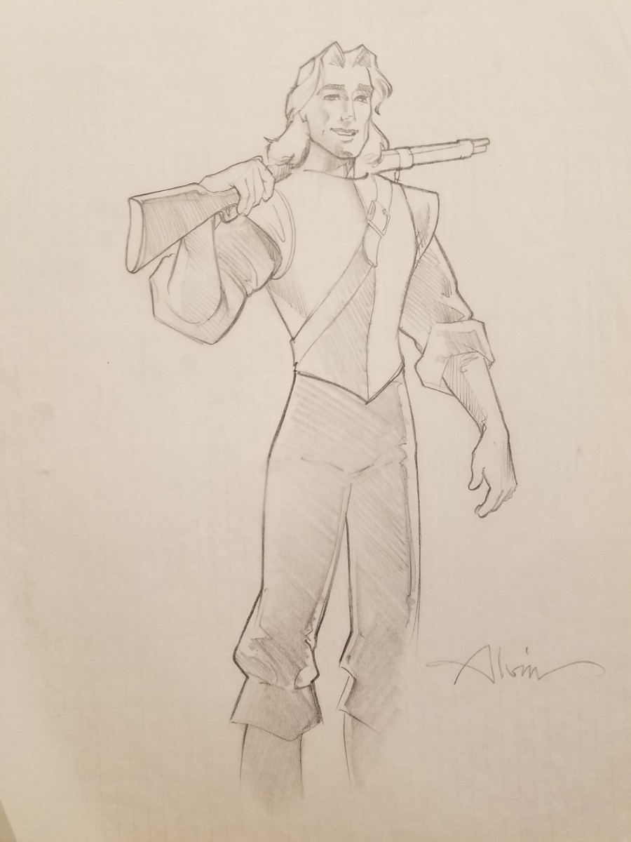 Pocahontas Poster Concept Art, John Smith by John Alvin 