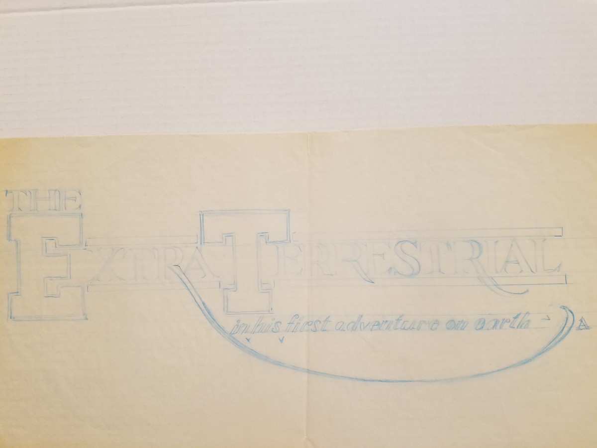 E.T. the Extra-Terrestrial Logo Concept art by John Alvin 