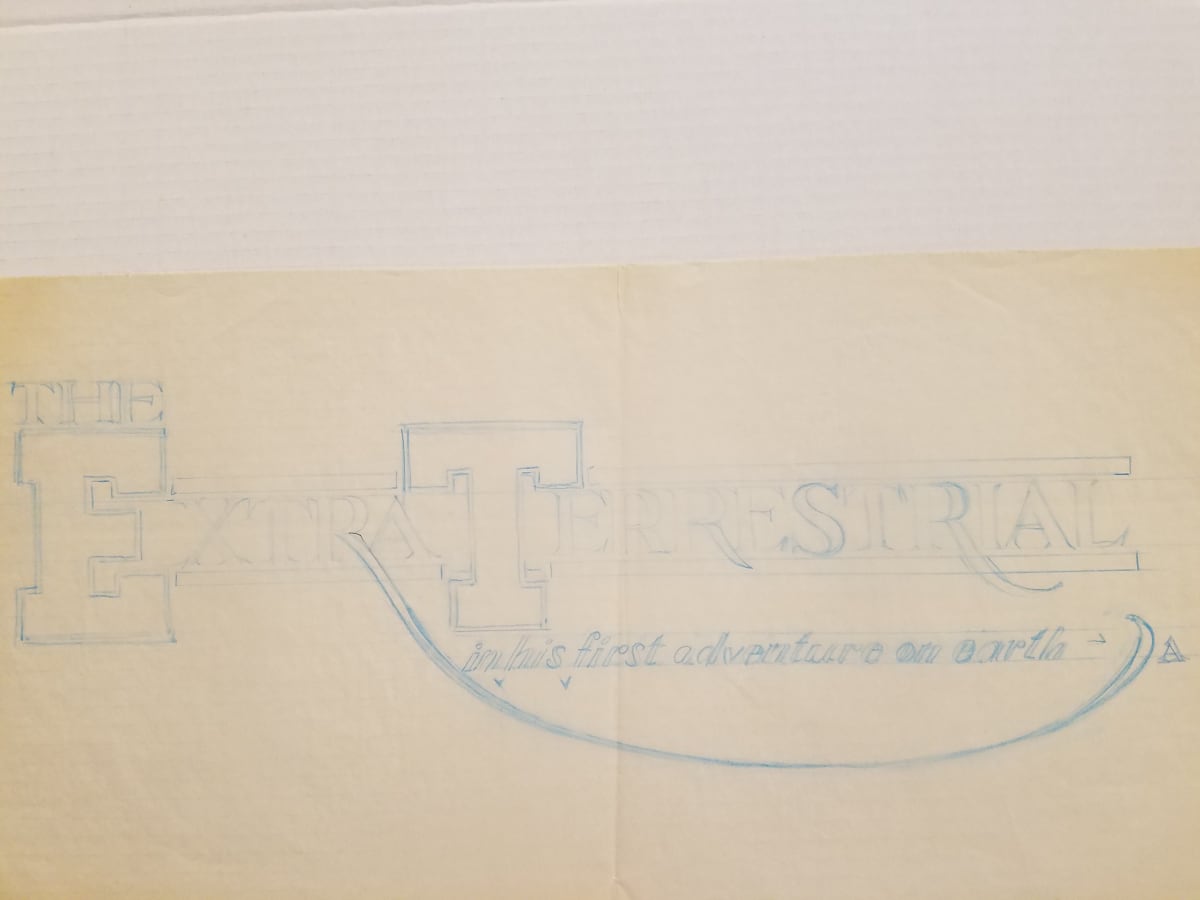 E.T. the Extra-Terrestrial Logo Concept art by John Alvin, Image 1.