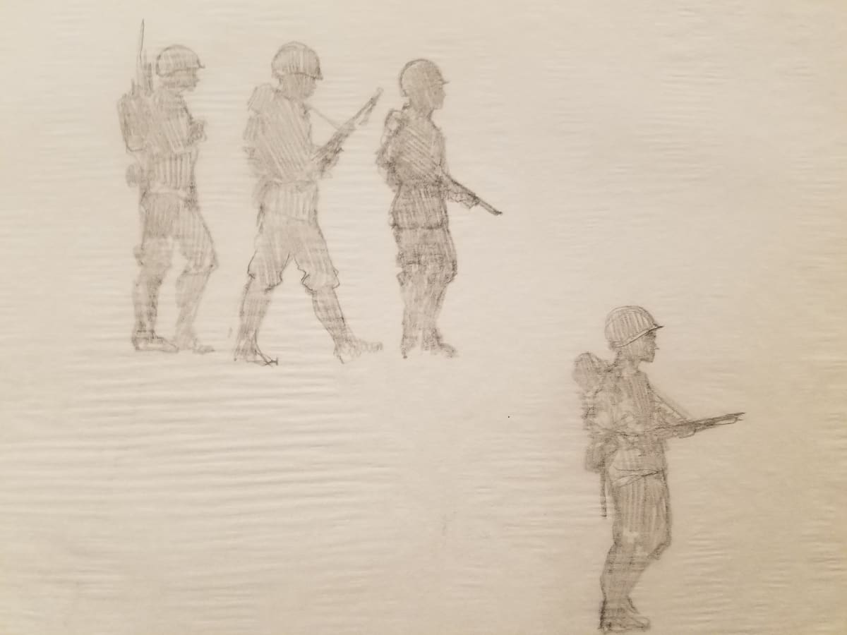 Band of Brothers Concept  Soldier Shadows by John Alvin, Image 1.