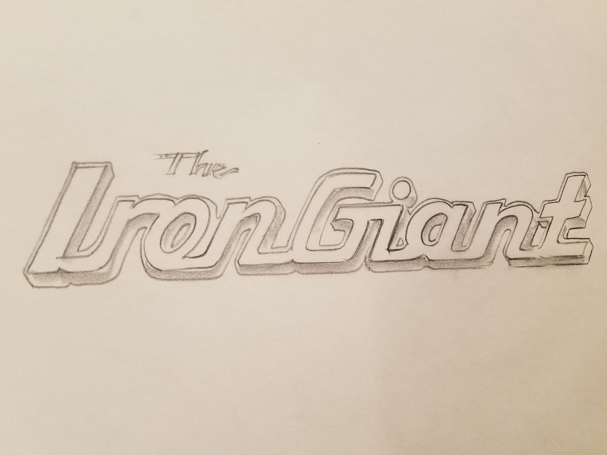 The Iron Giant Logo Concept, Hot Rod Styling by John Alvin, Image 1.