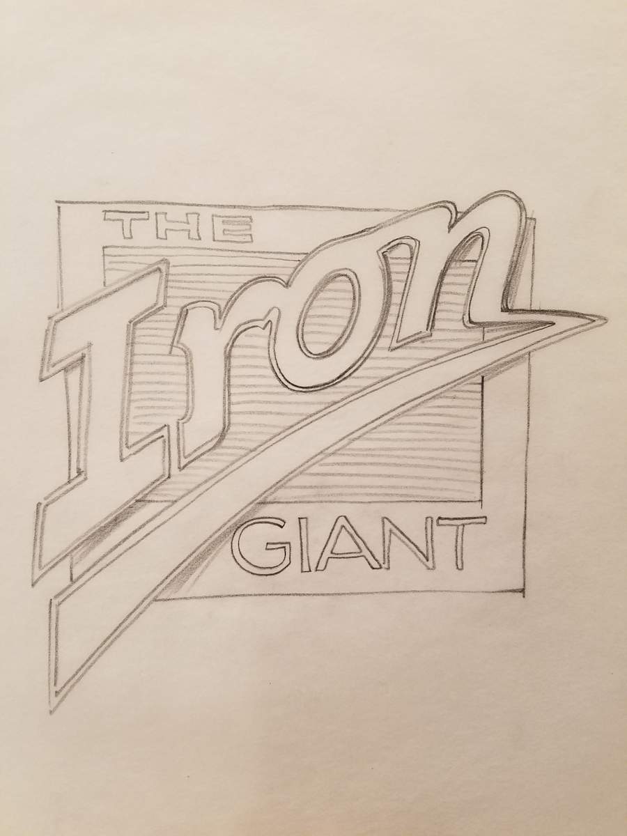 The Iron Giant Logo Concept, Classic Diner Style by John Alvin, Image 1.