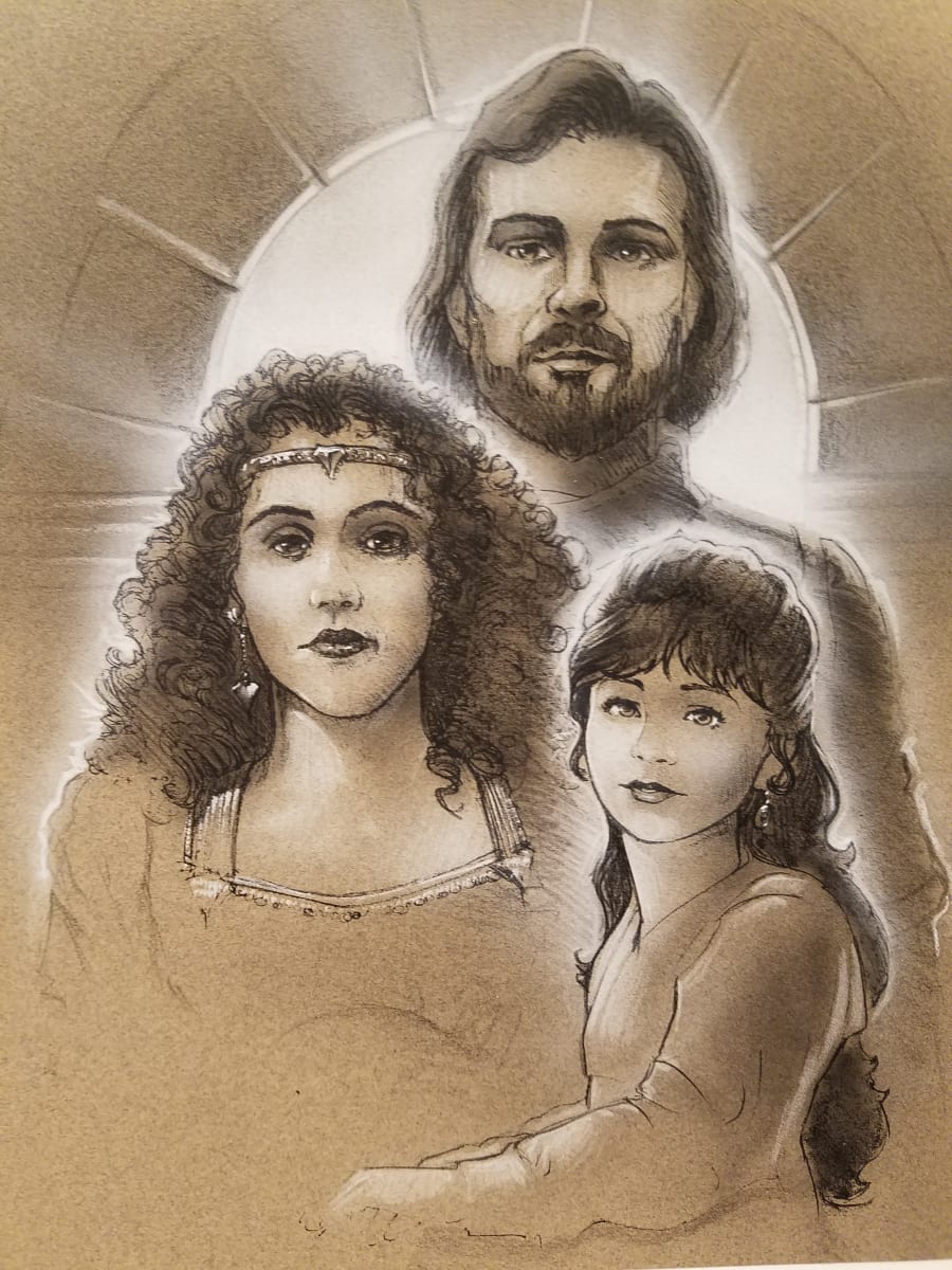 The Dragon Princess Concept Royal Family Portrait by John Alvin, Image 1.