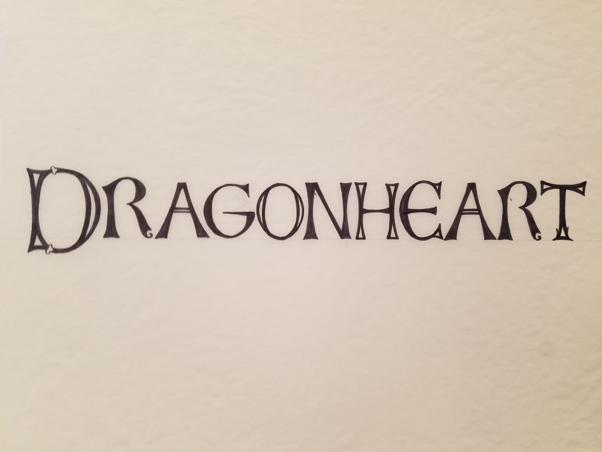Dragonheart Logo Concept Art, Celtic Font by John Alvin, Image 1.