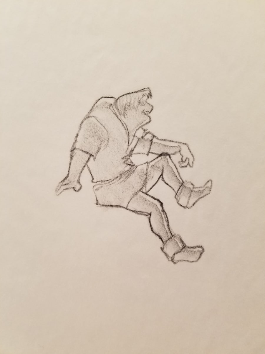 The Hunchback of Notre Dame Poster Concept, Quasimodo Leaning by John Alvin, Image 1.