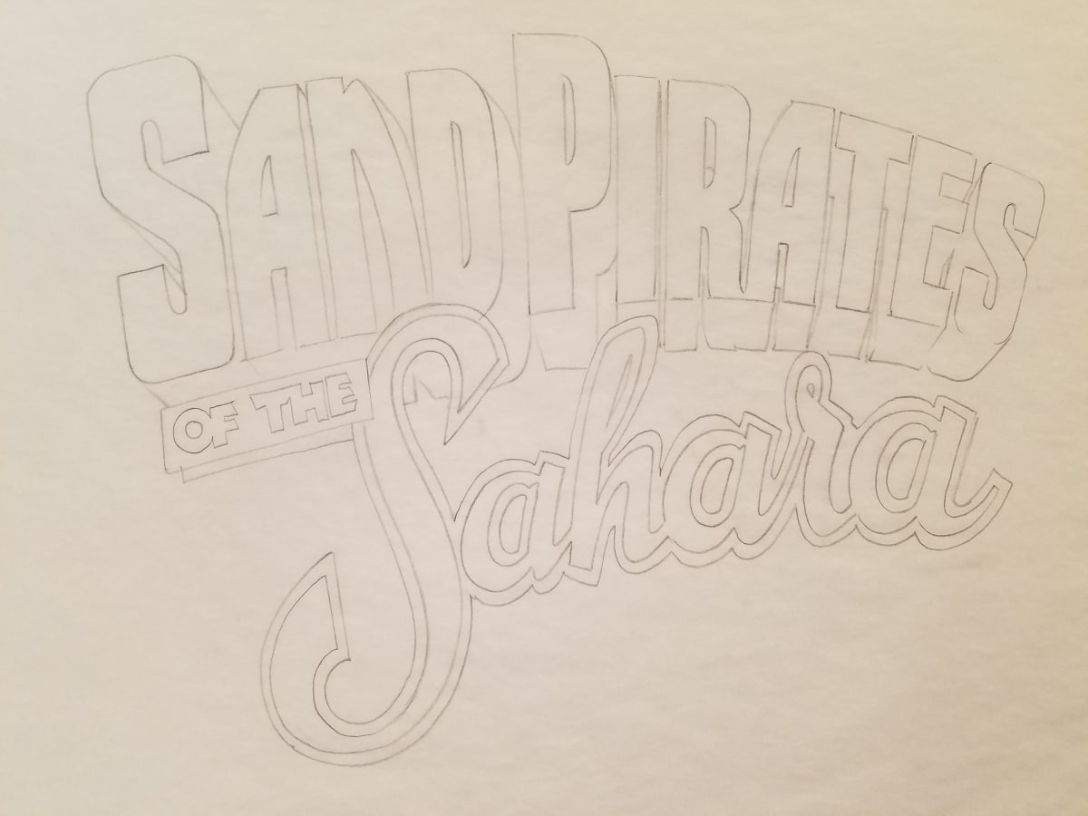 The Majestic Sand Pirates of the Sahara Logo Concept by John Alvin, Image 1.