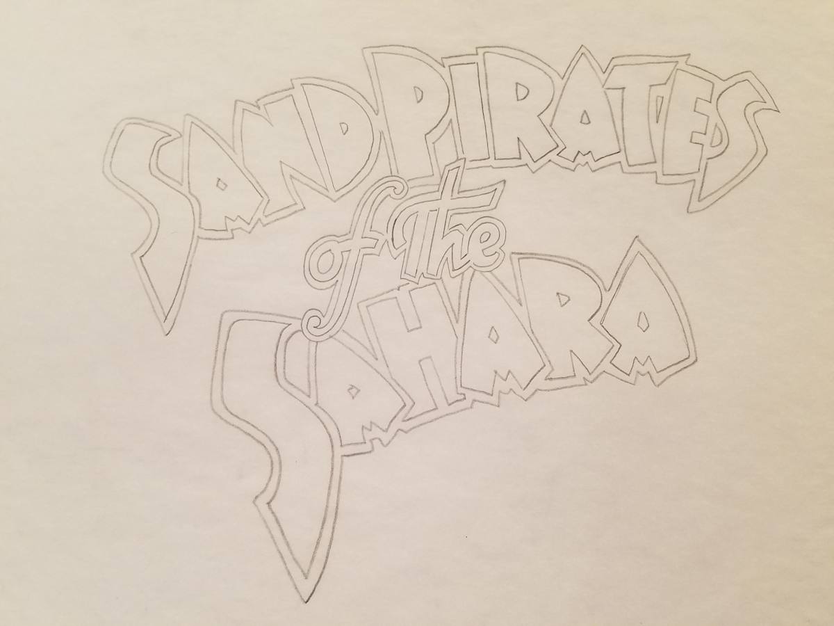 The Majestic Sand Pirates of the Sahara Logo Concept, Close to Final by John Alvin, Image 1.