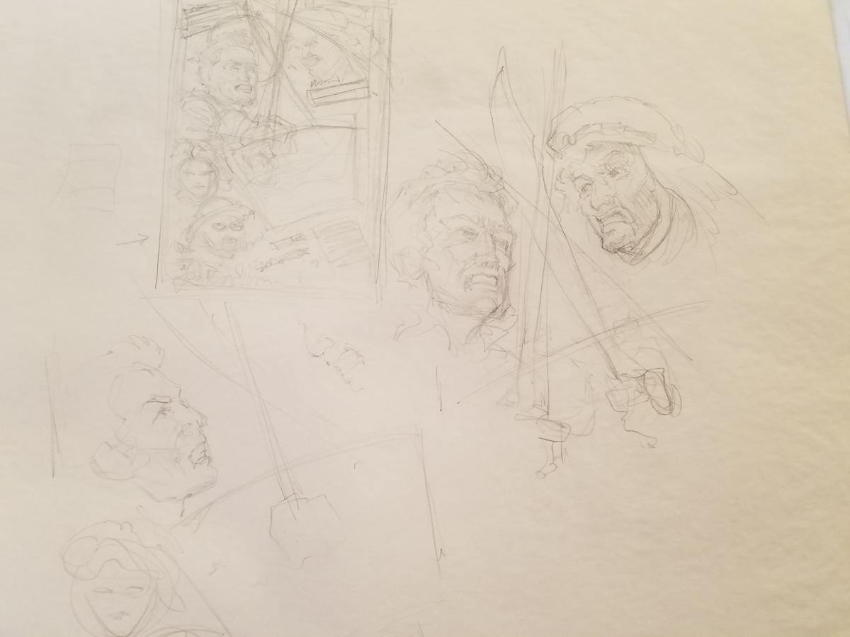 The Majestic Sand Pirates of the Sahara Poster Concepts & Studies by John Alvin, Image 1.