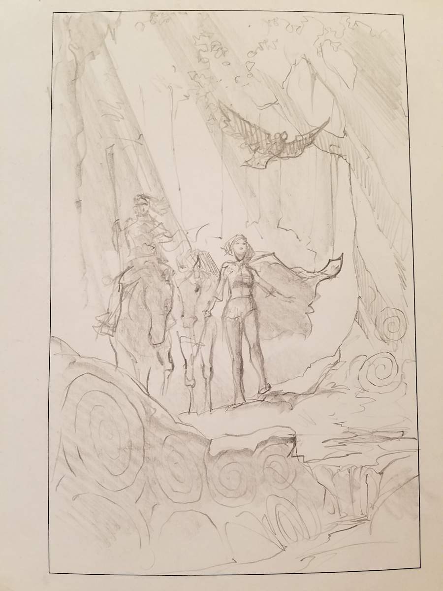 Quest for Camelot Poster Concept, Kaylee, Garrett, Horses by John Alvin, Image 1.