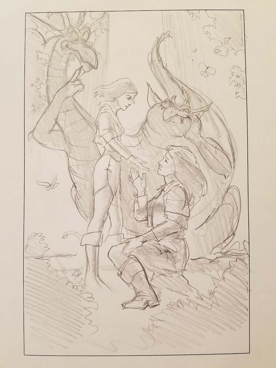 Quest for Camelot Poster Concept, Garrett, Kaylee, Devon,  Cornwall by John Alvin, Image 1.