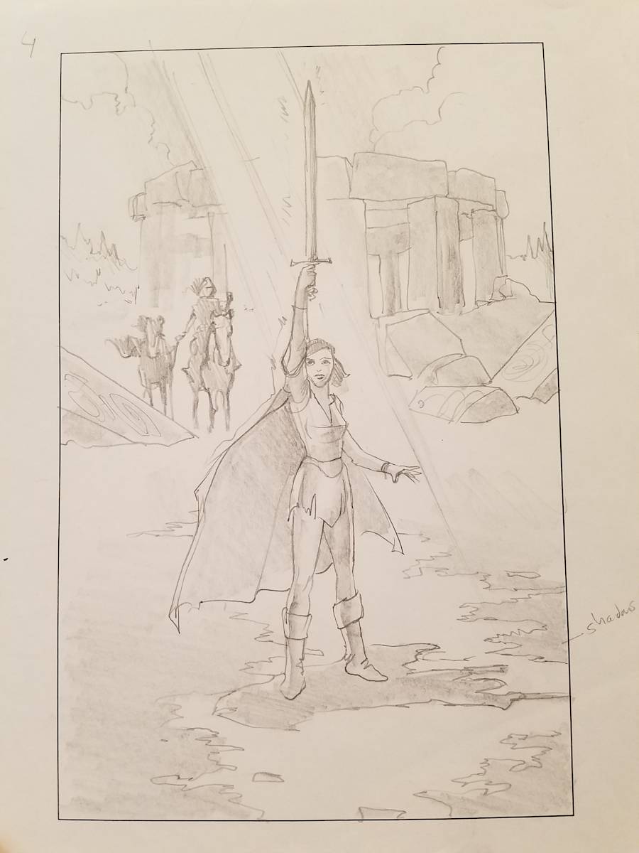 Quest for Camelot Poster Concept, Sword Up to Sky by John Alvin, Image 1.