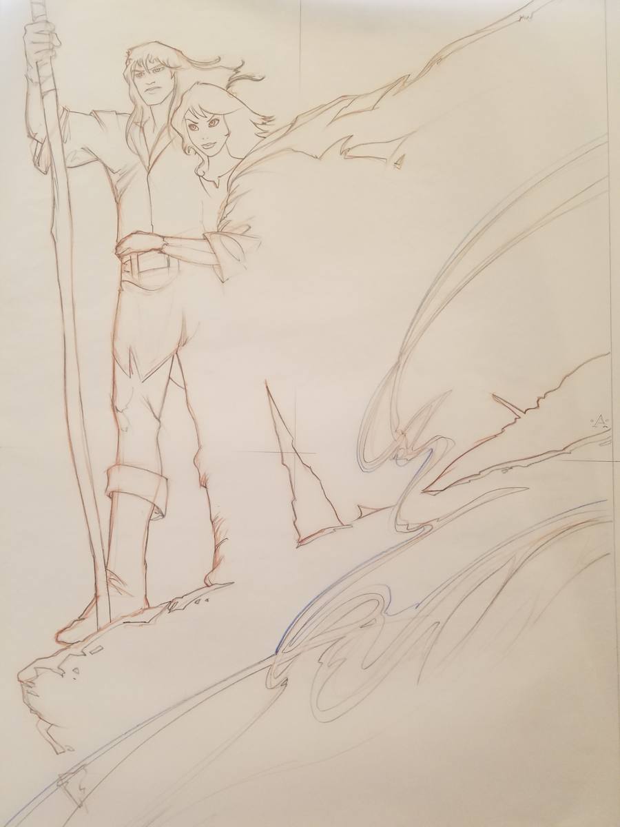 Quest for Camelot Poster Concept, Kaylee, Garrett, Staff by John Alvin, Image 1.