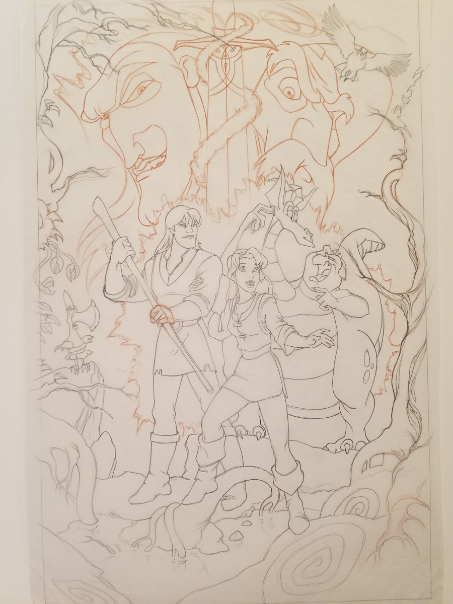 Quest for Camelot Poster Concept, Cast in Center by John Alvin 