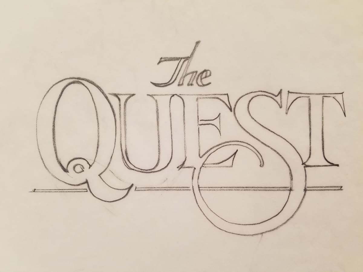 Quest for Camelot Title Concept, The Quest Over Line by John Alvin, Image 1.