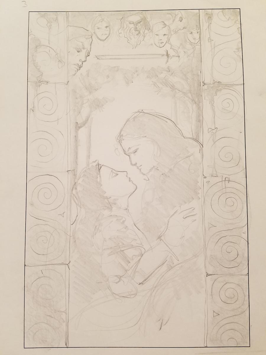 Quest for Camelot Poster Concept, Sir Lionel & Lady Julianna 1 by John Alvin, Image 1.