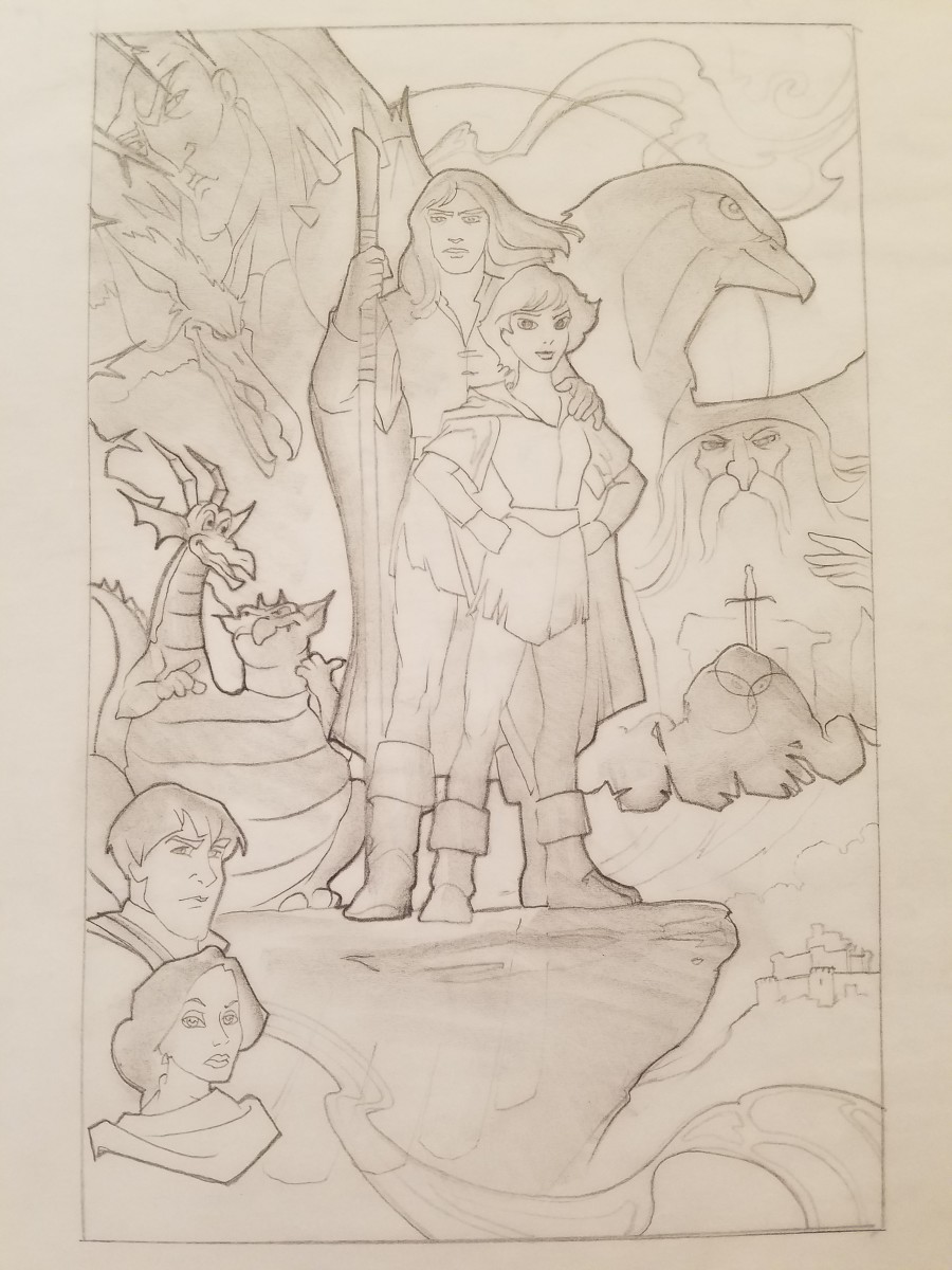 Quest for Camelot Poster Concept, Kaylee and Garrett Cliff by John Alvin 