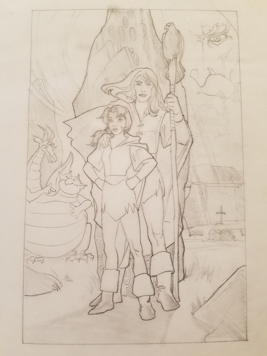 Quest for Camelot Poster Concept, Kaylee, Garrett, Eagle by John Alvin 