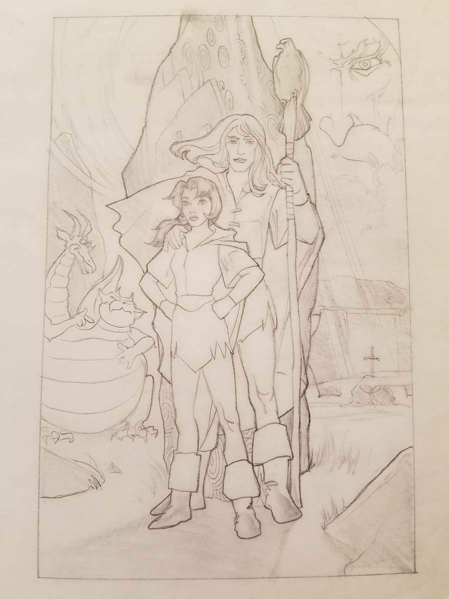 Quest for Camelot Poster Concept, Kaylee, Garrett, Eagle by John Alvin, Image 1.