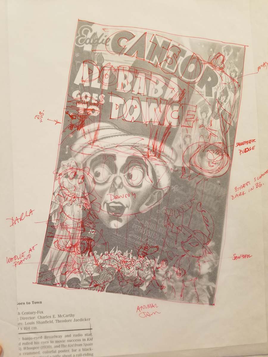 Cats Don't Dance Poster Concept, "Ali Baba Goes to Town" by John Alvin, Image 1.