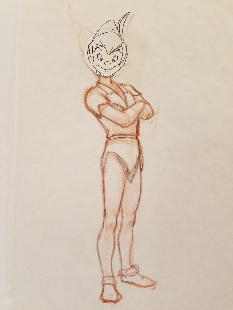 Peter Pan Poster Concept Art, Peter by John Alvin, Image 1.