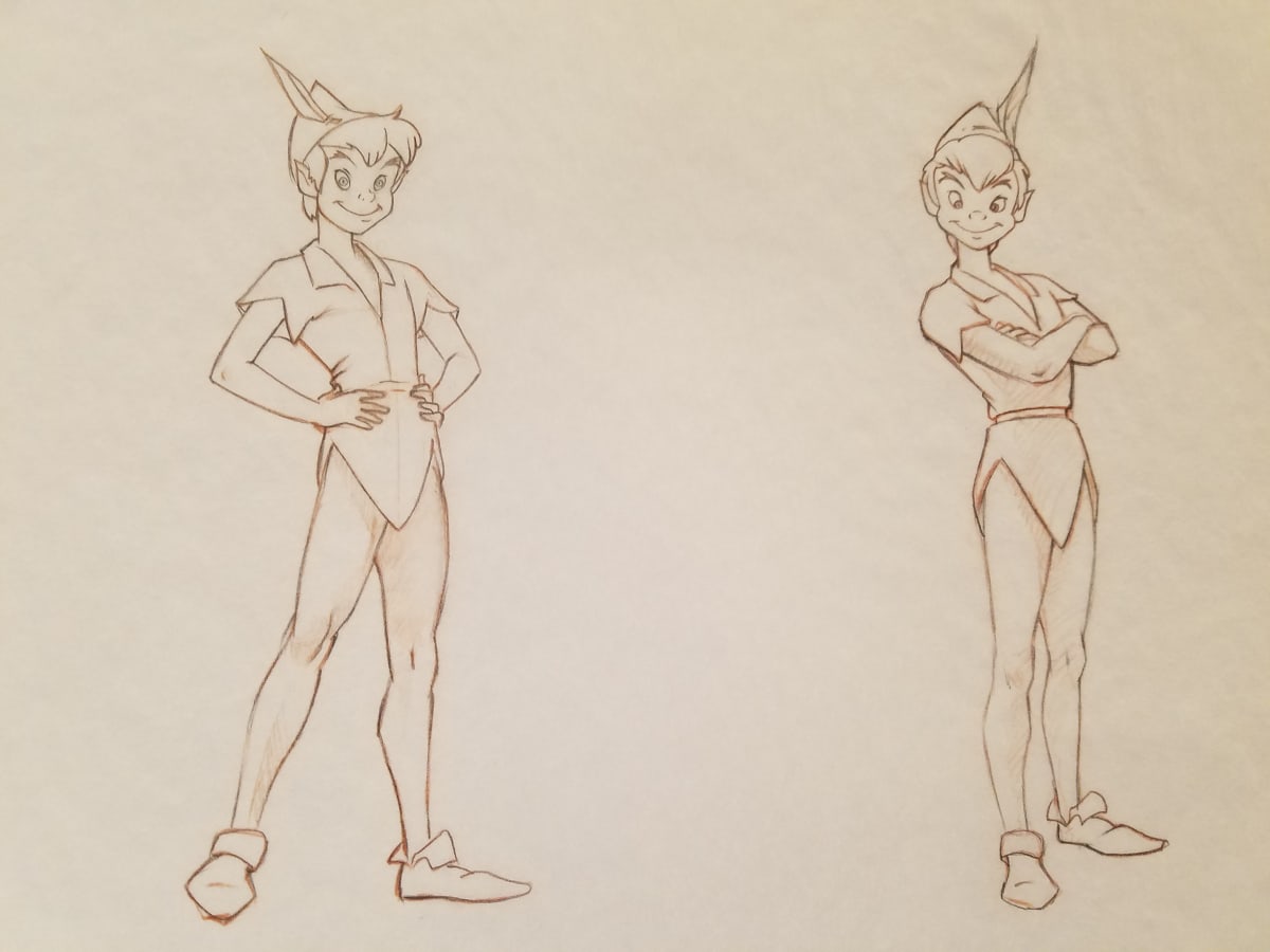 Peter Pan Poster Concept Art, Peter Studies by John Alvin, Image 1.