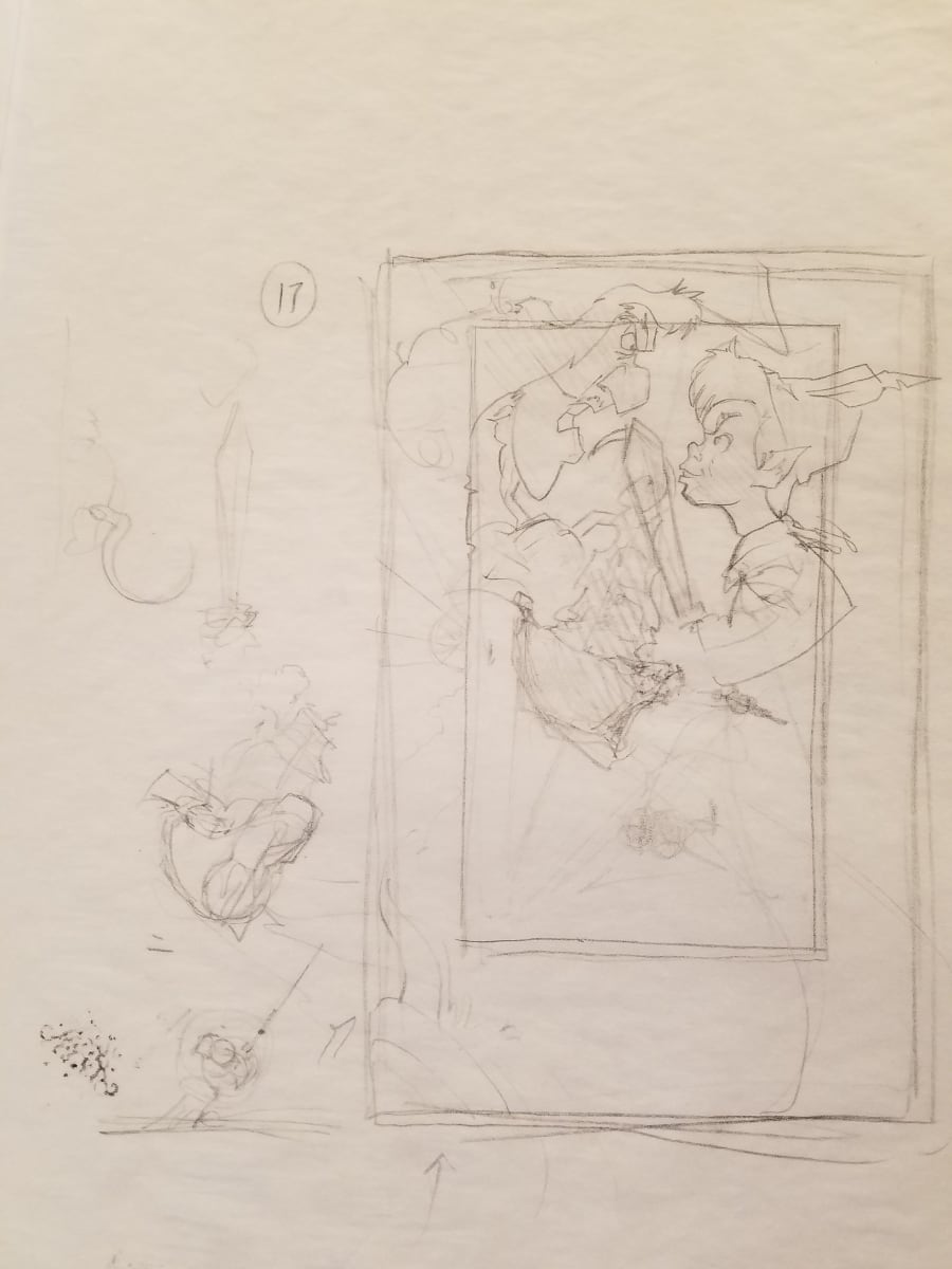 Peter Pan Poster Concept Art, Cover Concept "17" by John Alvin, Image 1.